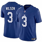 Men & Women & Youth New York Giants #3 Russell Wilson Blue 2025 F.U.S.E. Vapor Untouchable Limited Stitched Jersey,baseball caps,new era cap wholesale,wholesale hats